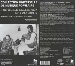 Collection Universelle de Musique Populaire.Archives Constantin Brăiloiu (1913-1953), Réédition augmentée. CD 3