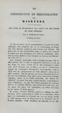 Geschiedenis en bibliographie der wiskunde. Iets over de quadratuur van Simon Van Der Eycke en hare gevolgen. [Fortsetzung]
