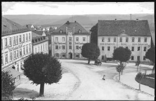 Lengefeld. Marktplatz, Hotel z. Post - Hotel Erbgericht