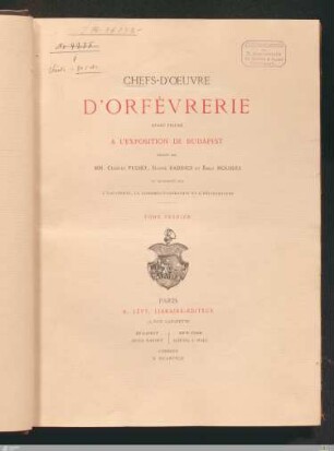 1: Tome premier