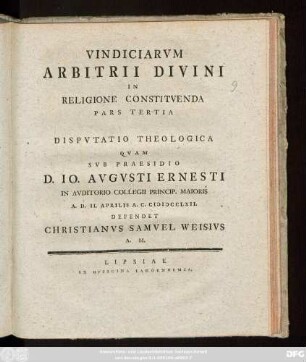Ps. 3: A. D. 11. Aprilis A. C. MDCCLXII