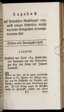 Sieben und Zwanzigster Heft