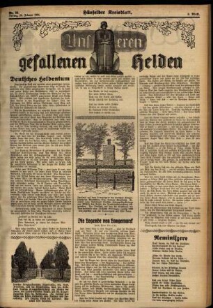 Dritte Ausgabe vom Freitag, den 23. Februar 1934.