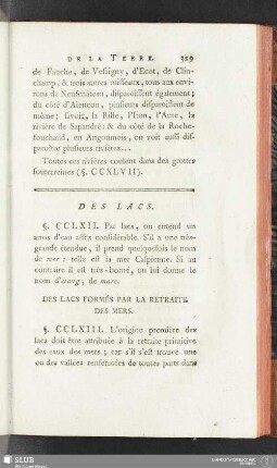 Des lacs
