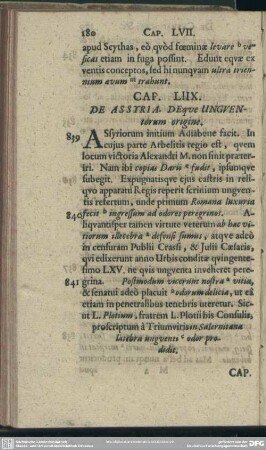 Cap. LIIX. De Assyria. Deque Unguentorum origine