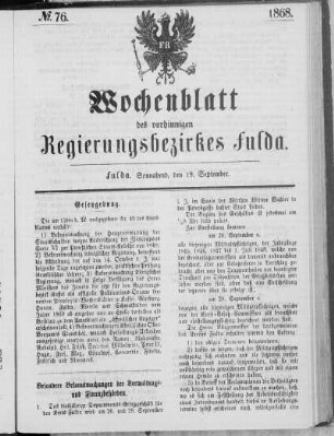 No. 76., Ausgabe vom 19. September 1868