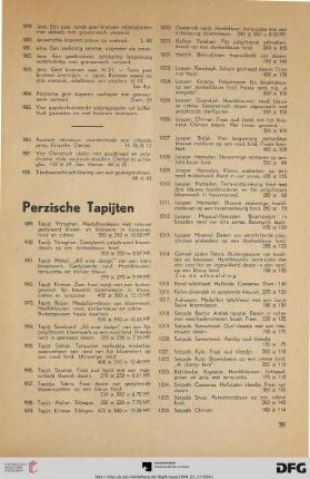 Perzische Tapijten (Nr. 989-1080)