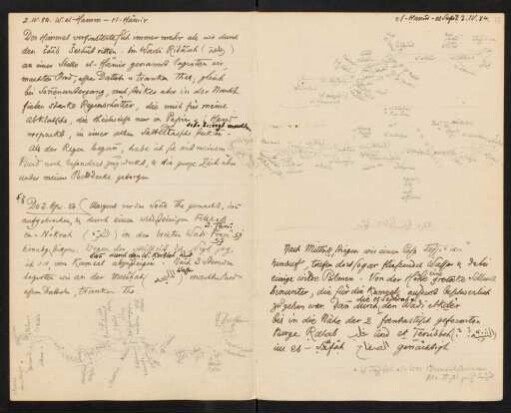 74v-75r Doppelseite 2.IV.-3.IV.1884