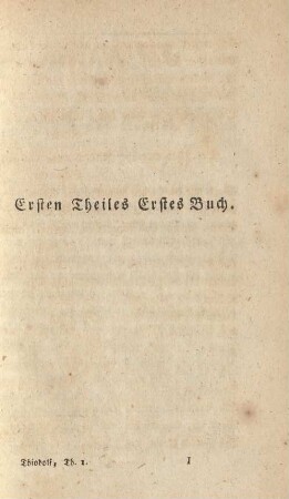 Ersten Theiles Erstes Buch