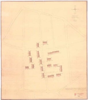 Südtiroler Siedlung Rüttenersch, Dornbirn: Lageplan mit Höhenangaben 1:500