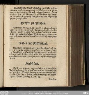 Hopffen zu pflantzen.