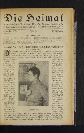 September 1919. Nr. 9. 29. Jahrgang.