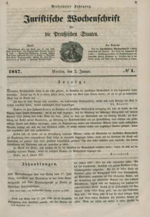 2. Januar-25. Dezember = No. 1-52