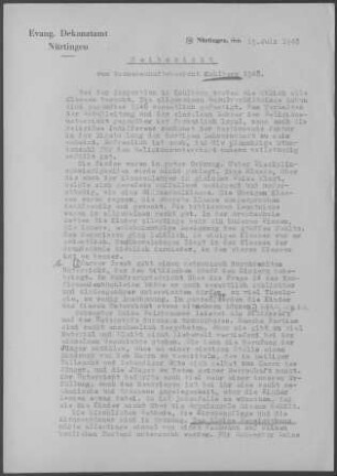 Kohlberg: Inspektionsbericht 1948