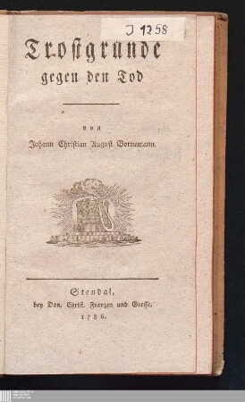 Trostgründe gegen den Tod