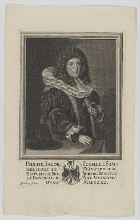 Bildnis des Philippus Iacobus Tucher à Simmelsdorf et Winterstein