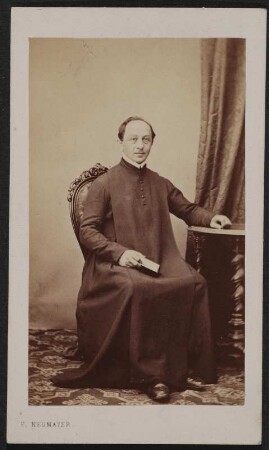 Porträt Hieronymus Gratzmüller : Foto-/Bildersammlung Stenografische Sammlung. Porträt Hieronymus Gratzmüller. Photographie. Carte de visite (um 1875; F. Neumayer). Dresden: SLUB P a 0236