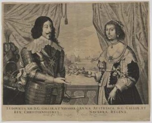 Doppelbildnis des Ludovicus XIII. und der Anna Austriaca