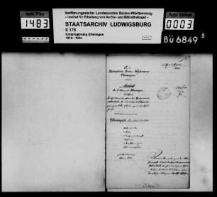 Schuldenwesen der Teilgemeinde Rotenbach, Gemeindebezirk Schrezheim