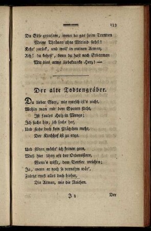 Der alte Todtengräber.