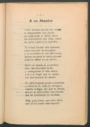 A un abanico