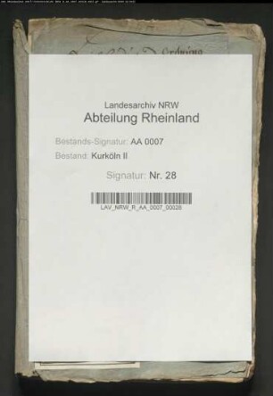Ordnung des Begräbnisses Erzbischof Max Heinrichs
