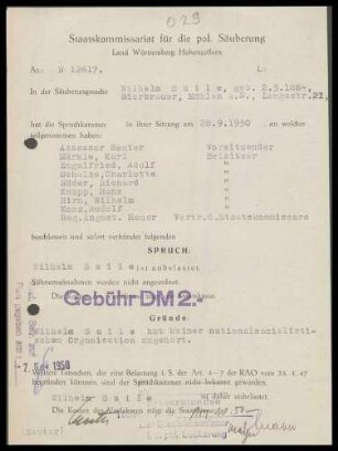 Saile, Wilhelm