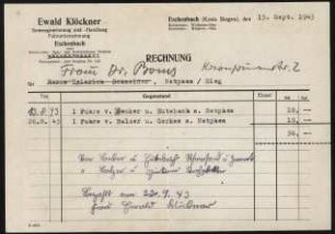 Klöckner, Ewald (Rechnung)