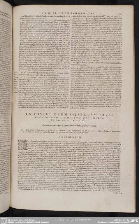 In Posteriorem Epistolam Pauli Ad Apostoli Ad Timotheum Catholica Expositio Ecclesiastica