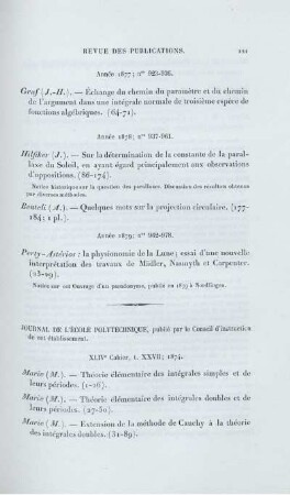 Journal de l'école polytechnique.