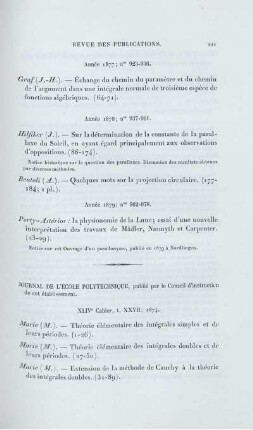 Journal de l'école polytechnique.