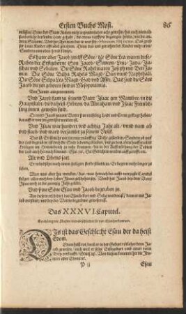 Das XXXVI. Capittel.