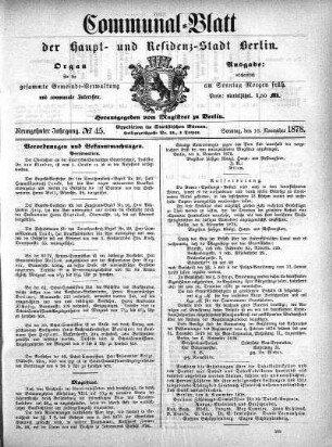 1878,45: No. 45, 10. November 1878