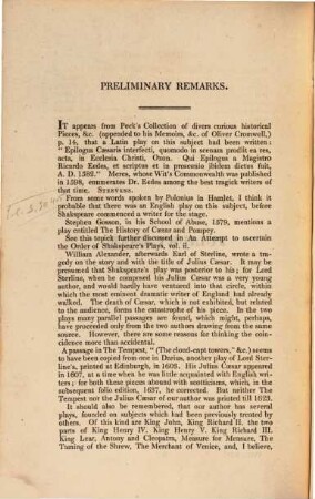 The plays and poems of William Shakspeare : With a new glossarial index, Vol. XII.. Julius Caesar. Antony and Cleopatra.