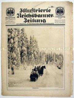 Wochenblatt "Illustrierte Reichsbanner-Zeitung" mit einem Bildbericht über die USA