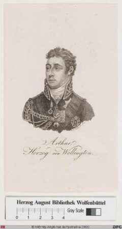 Bildnis Arthur Wellesley Wellington, 1814 1. Duke of