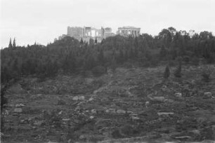 Akropolis : Ansicht des die Stadt Athen überragenden Akropolisfelsen.