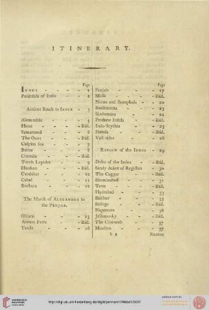 Itinerary
