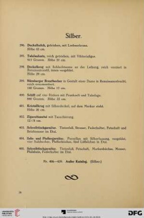 Silber (Nr. 396-405)
