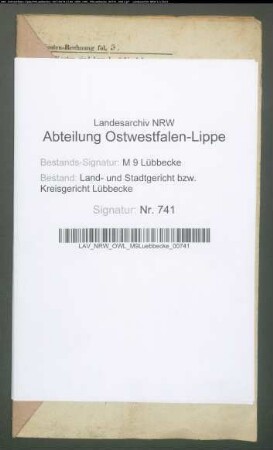 Erblasser: Klostermann, Christian Friedrich; Erblasser: Klostermann, Anne Caroline Charlotte, geb. Eikhoff: