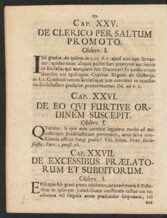 Cap. XXV. De Clerico Per Saltum Promoto.