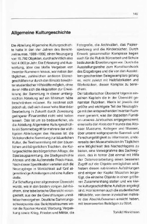 Allgemeine Kulturgeschichte