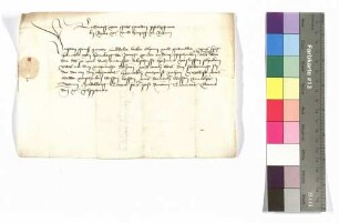 Pfalzgraf Ludwig an Graf Kraft von Hohenlohe: Aufforderung, die Forderungen an Horneck einzuschicken.
