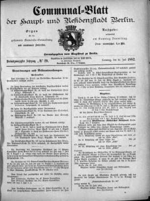 1882,29: No. 29, 16. Juli 1882