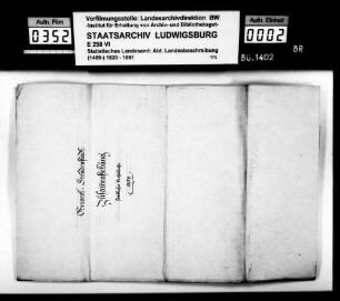 Zusammenstellung wesentlicher Gegebenheiten zur Beschreibung der 41 Oberamtsgemeinden, von Finanzassessor Karl Eduard Paulus