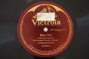 Beau Soir / (Paul Bourget-Claude A. Debussy)
