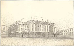 Billing, Hermann; Karlsruhe (Baden-Württemberg); Gewerbeschule - Perspektive