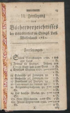 Fortsetzungen