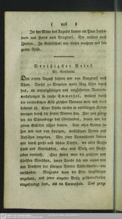 Dreißigster Brief. St. Gotthardt