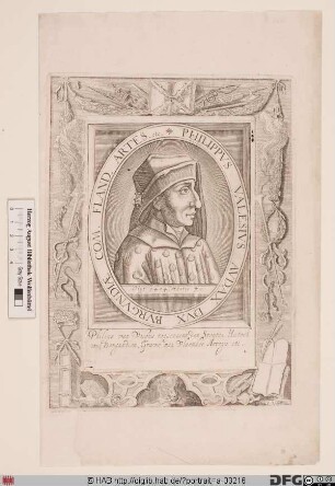 Bildnis Philipp II. der Kühne (Philippe le Hardi), Herzog von Burgund (reg. 1363-1404)